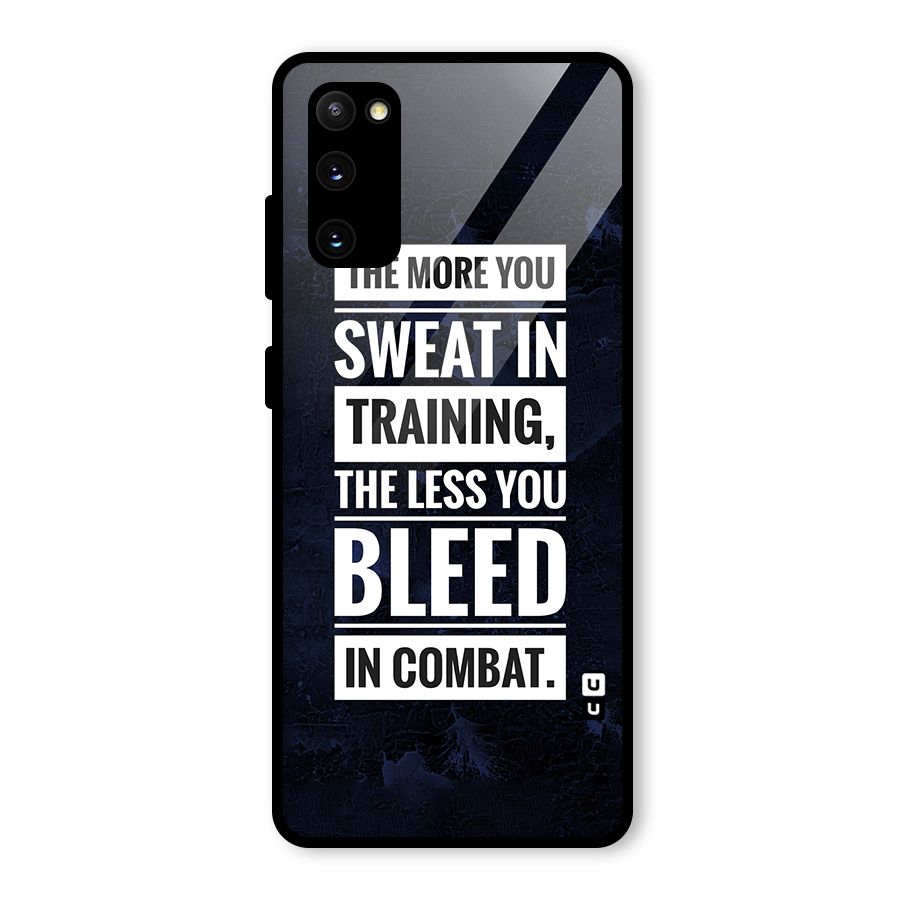 More You Sweat Less You Bleed Glass Back Case for Galaxy S20 FE 5G