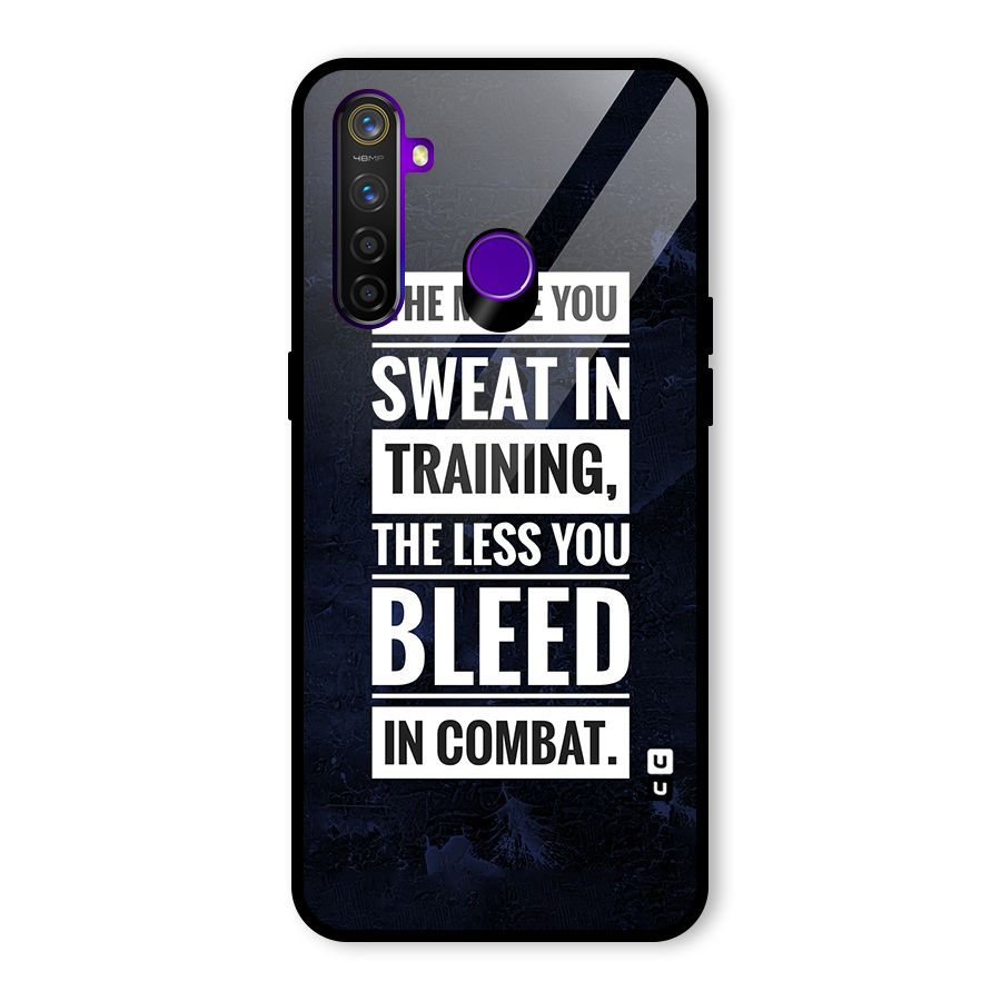 More You Sweat Less You Bleed Glass Back Case for Realme 5 Pro