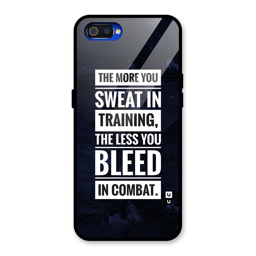 More You Sweat Less You Bleed Glass Back Case for Realme C2