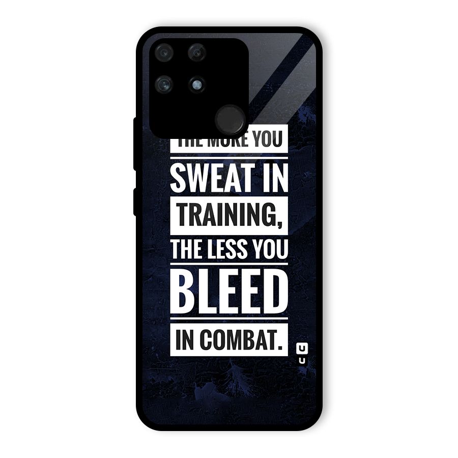 More You Sweat Less You Bleed Glass Back Case for Realme Narzo 50A