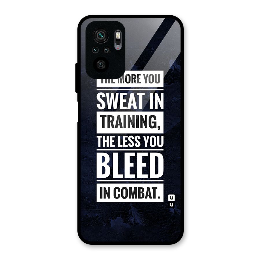 More You Sweat Less You Bleed Glass Back Case for Redmi Note 10S