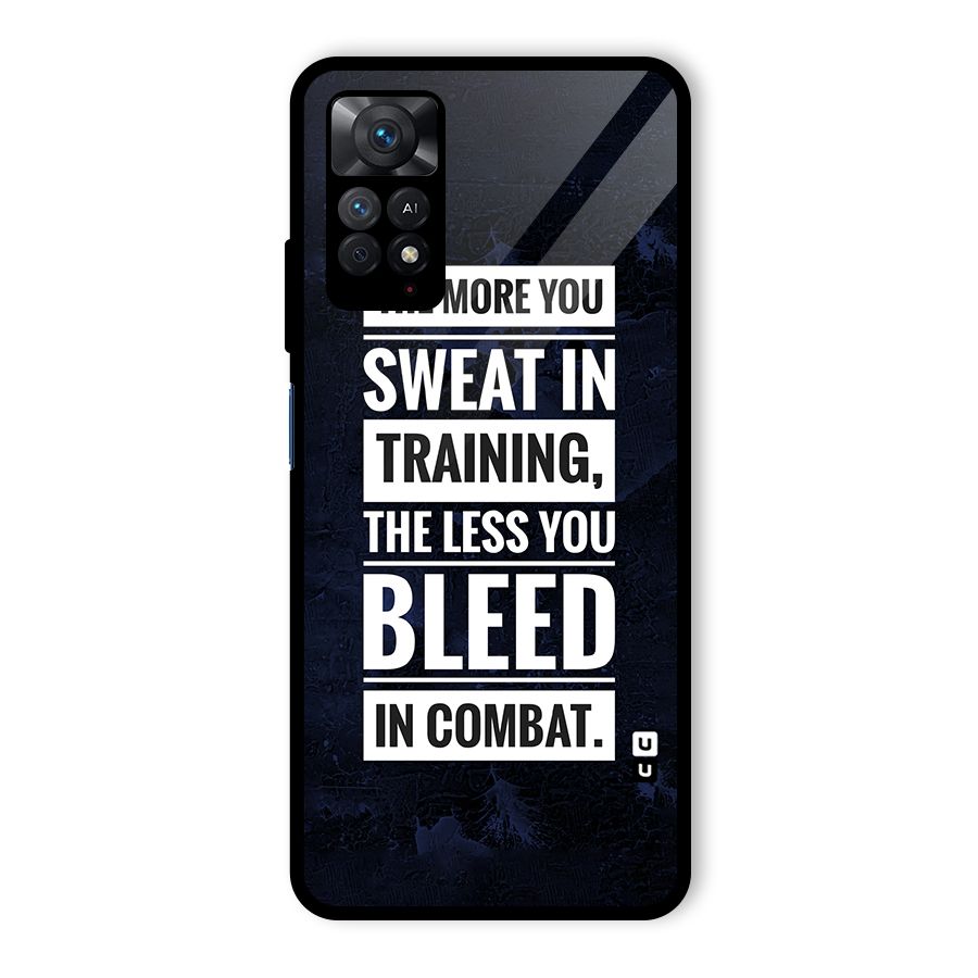More You Sweat Less You Bleed Glass Back Case for Redmi Note 11 Pro Plus 5G