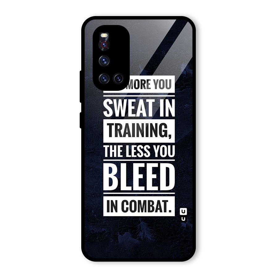 More You Sweat Less You Bleed Glass Back Case for Vivo V19