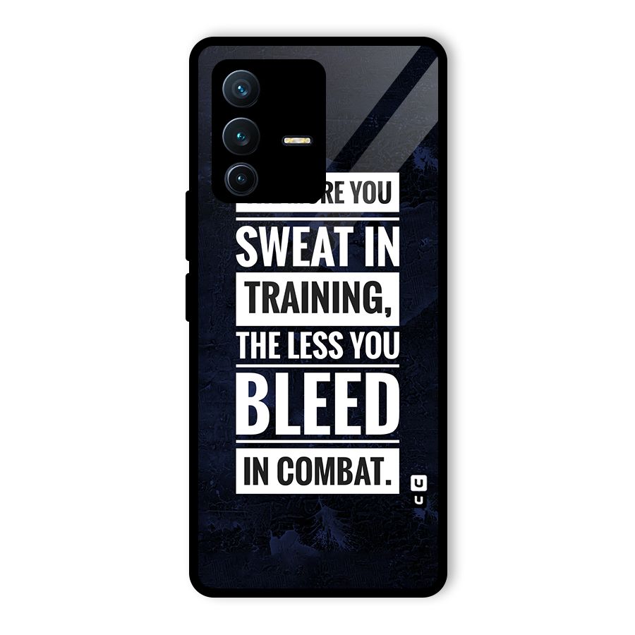More You Sweat Less You Bleed Glass Back Case for Vivo V23 Pro