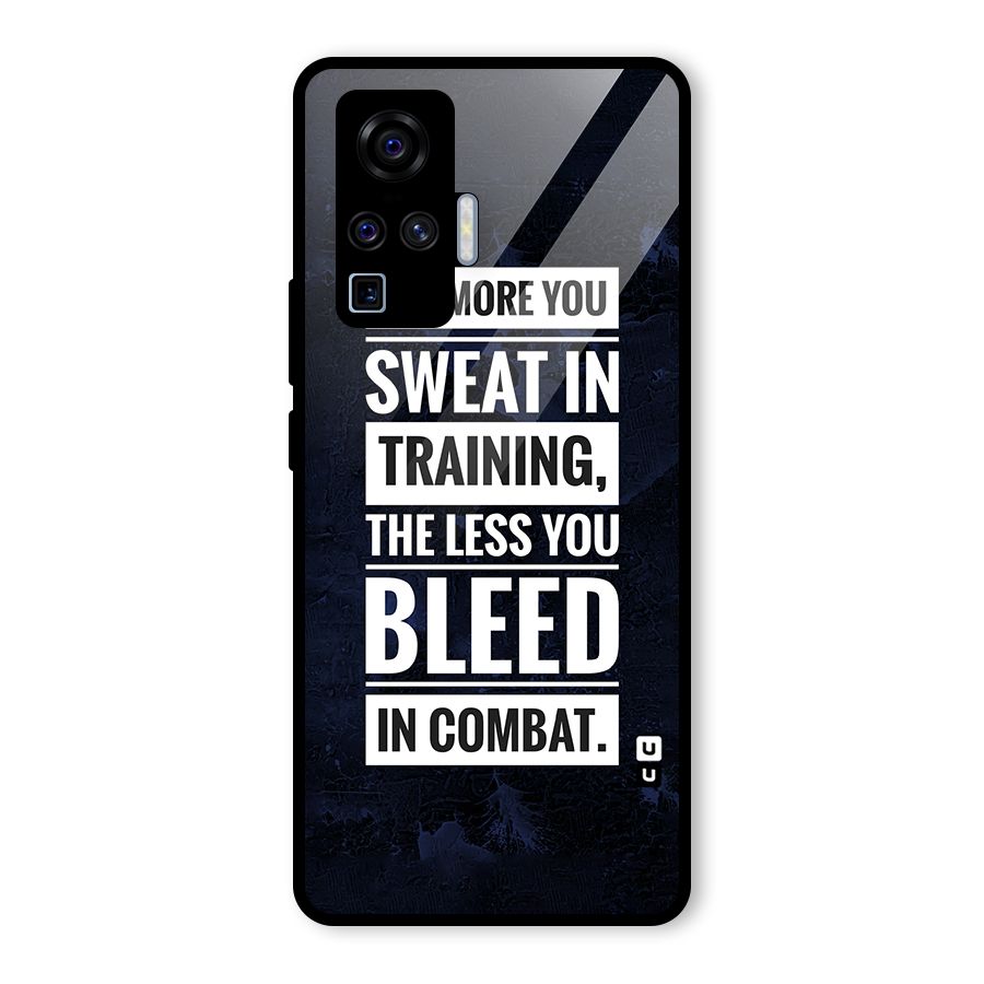 More You Sweat Less You Bleed Glass Back Case for Vivo X50 Pro