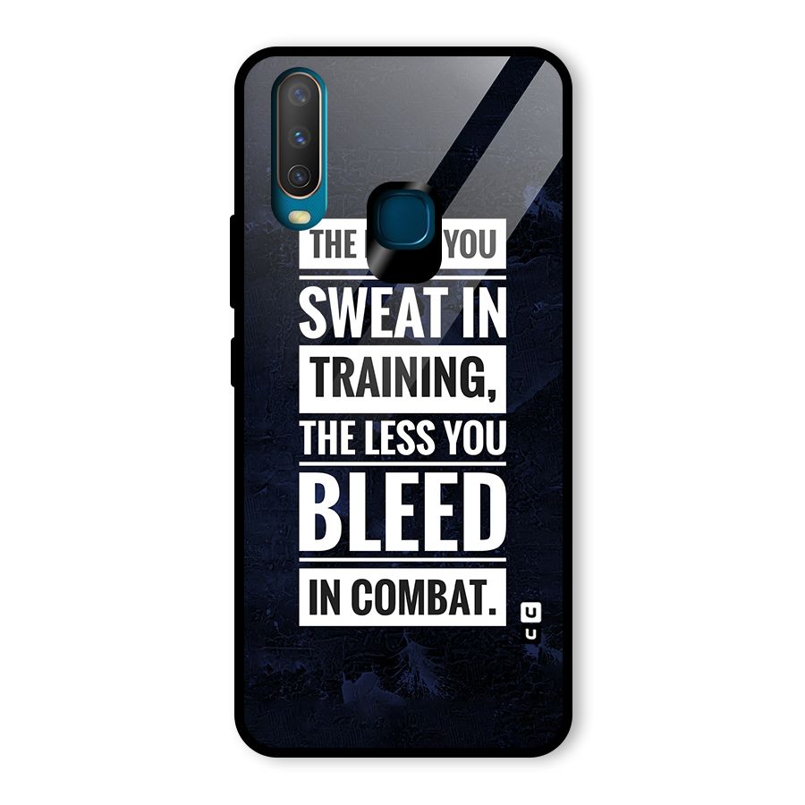 More You Sweat Less You Bleed Glass Back Case for Vivo Y15