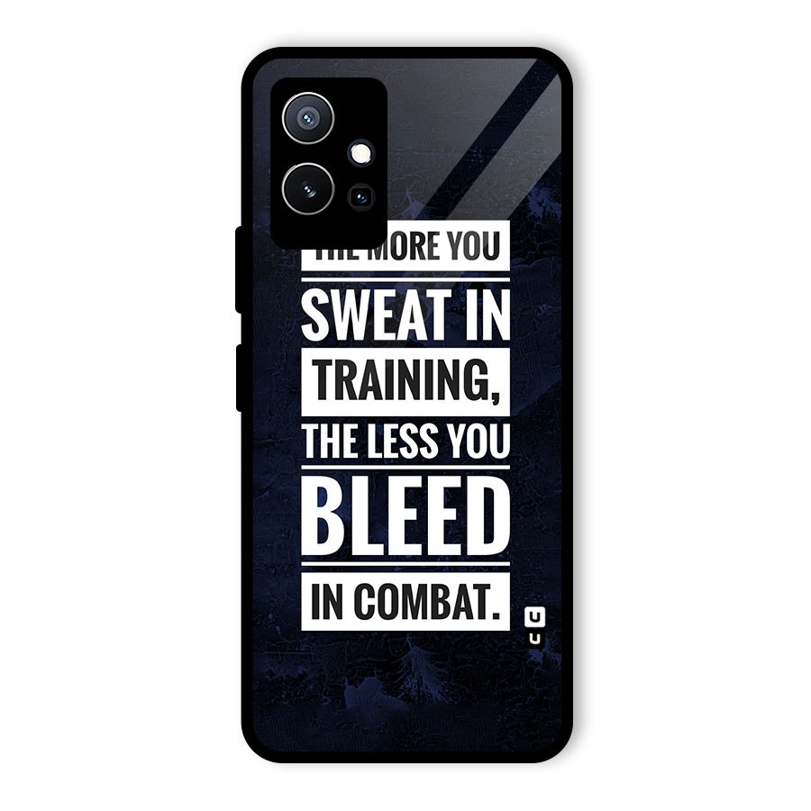 More You Sweat Less You Bleed Glass Back Case for Vivo Y75 5G