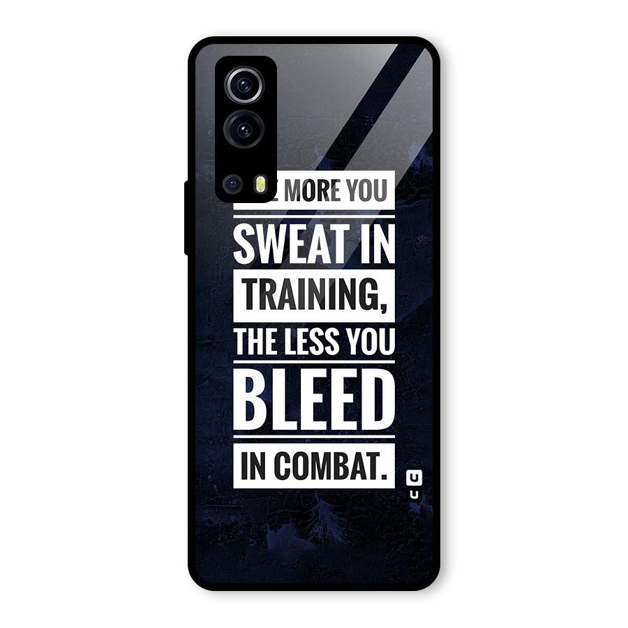 More You Sweat Less You Bleed Glass Back Case for Vivo iQOO Z3