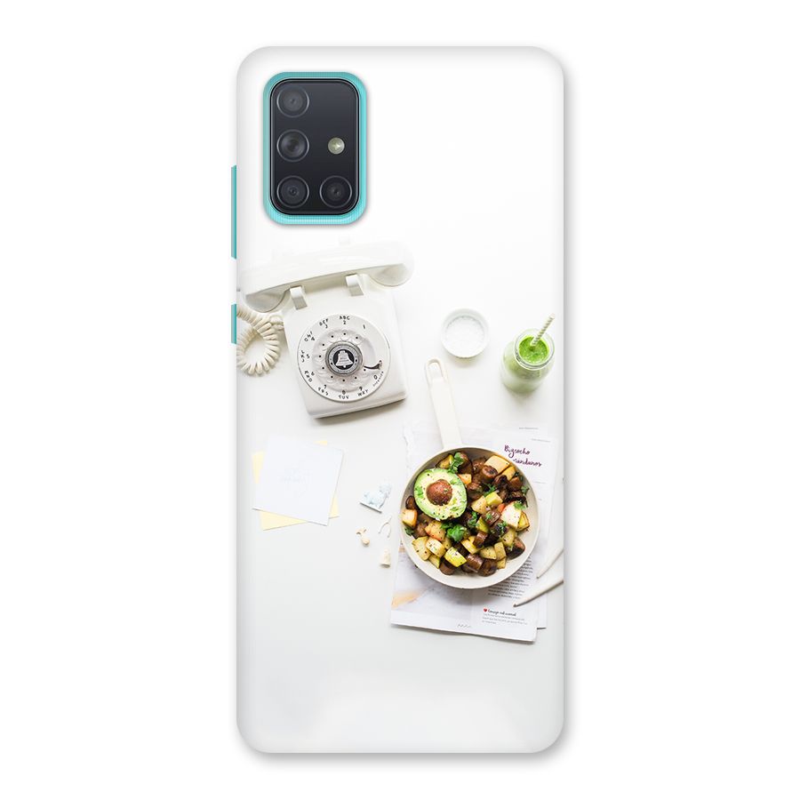 Morning Breakfast Back Case for Galaxy A71