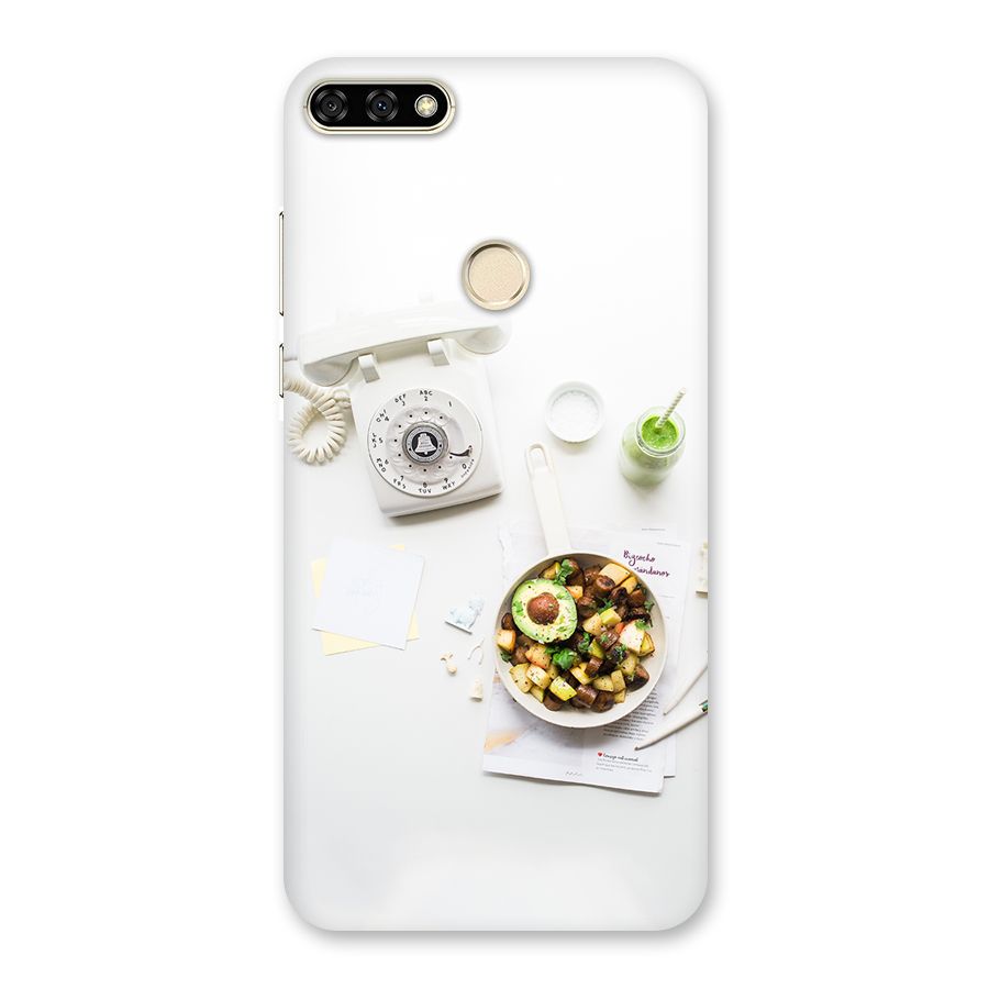 Morning Breakfast Back Case for Honor 7A