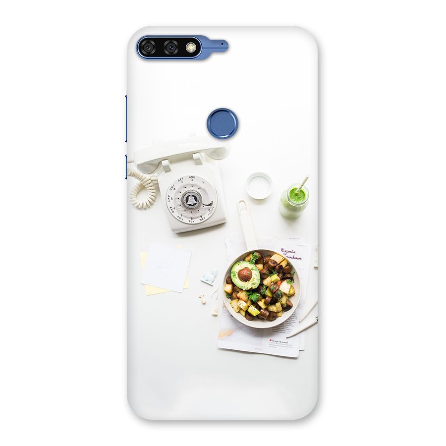 Morning Breakfast Back Case for Honor 7C