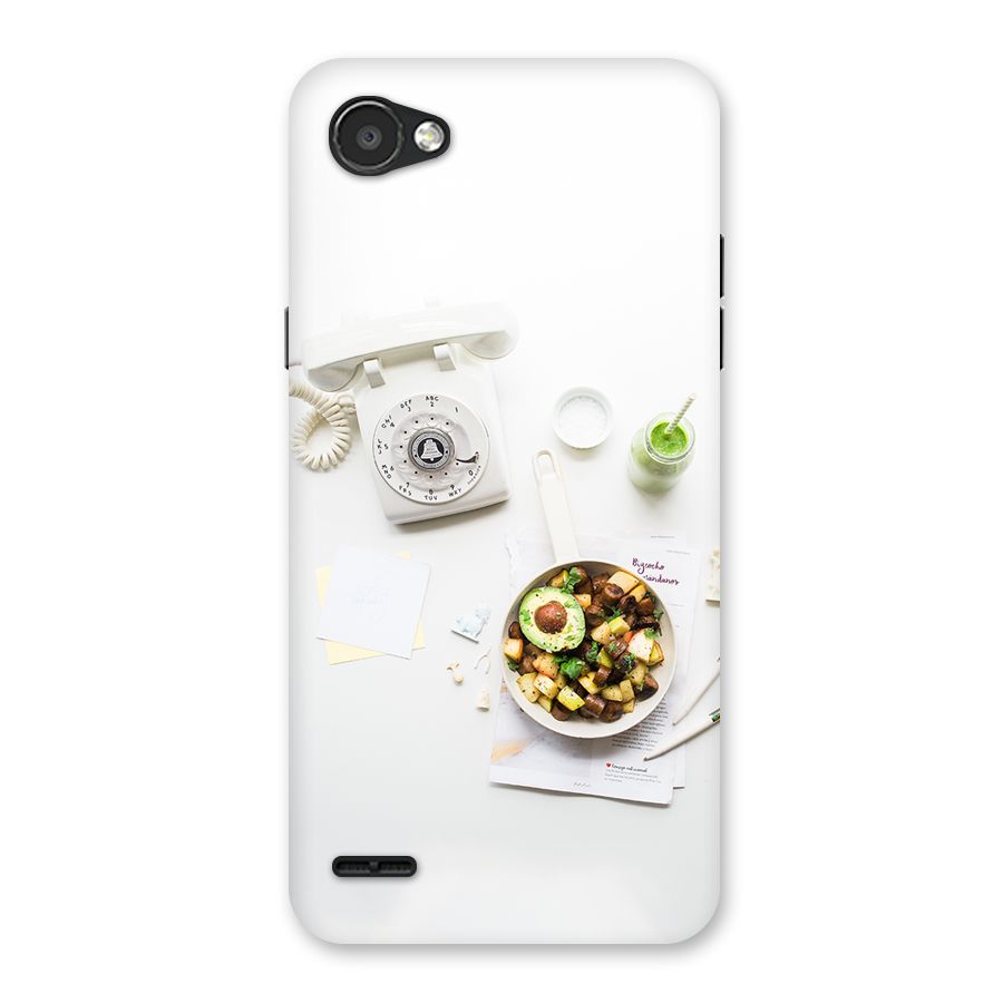 Morning Breakfast Back Case for LG Q6