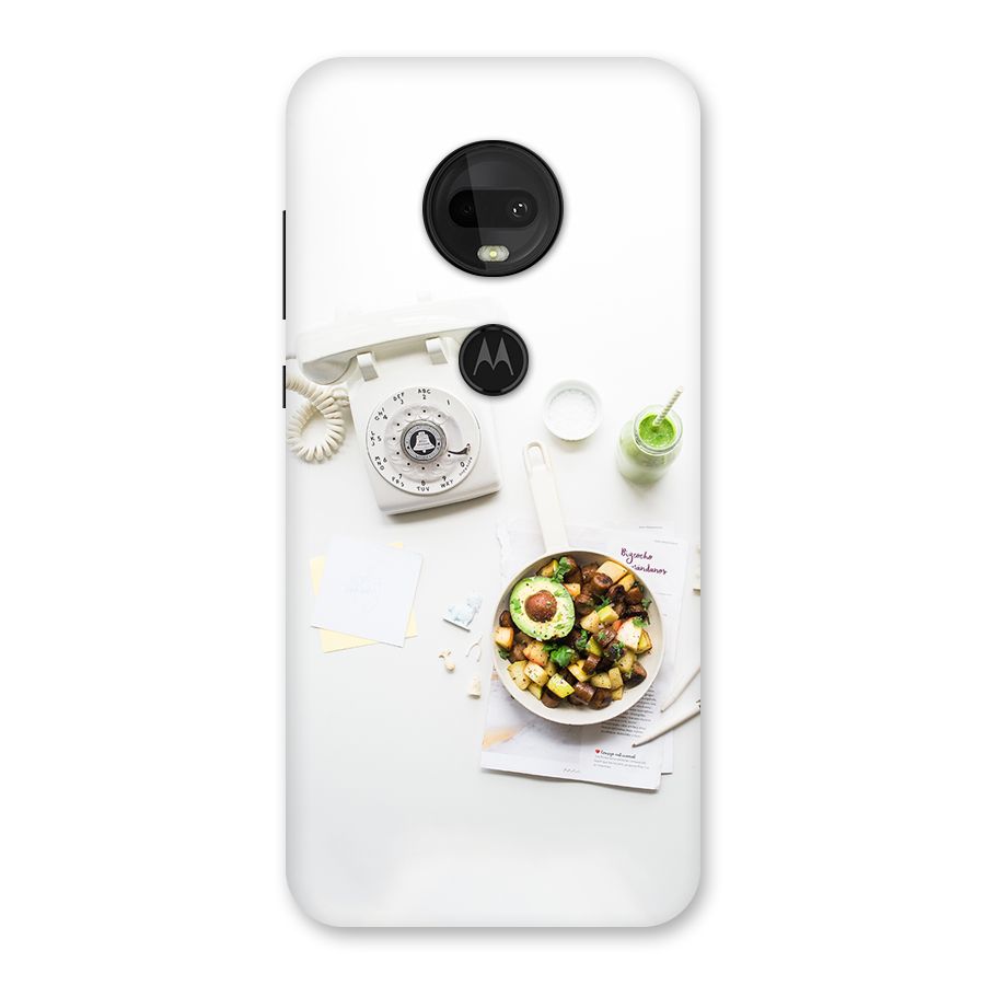 Morning Breakfast Back Case for Moto G7