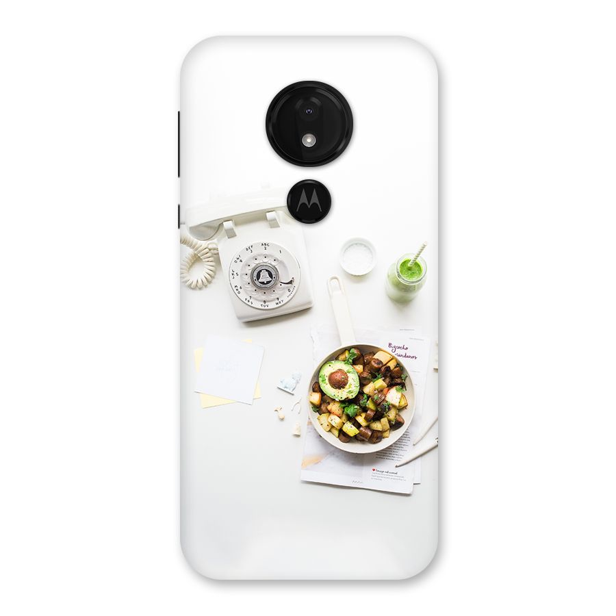 Morning Breakfast Back Case for Moto G7 Power