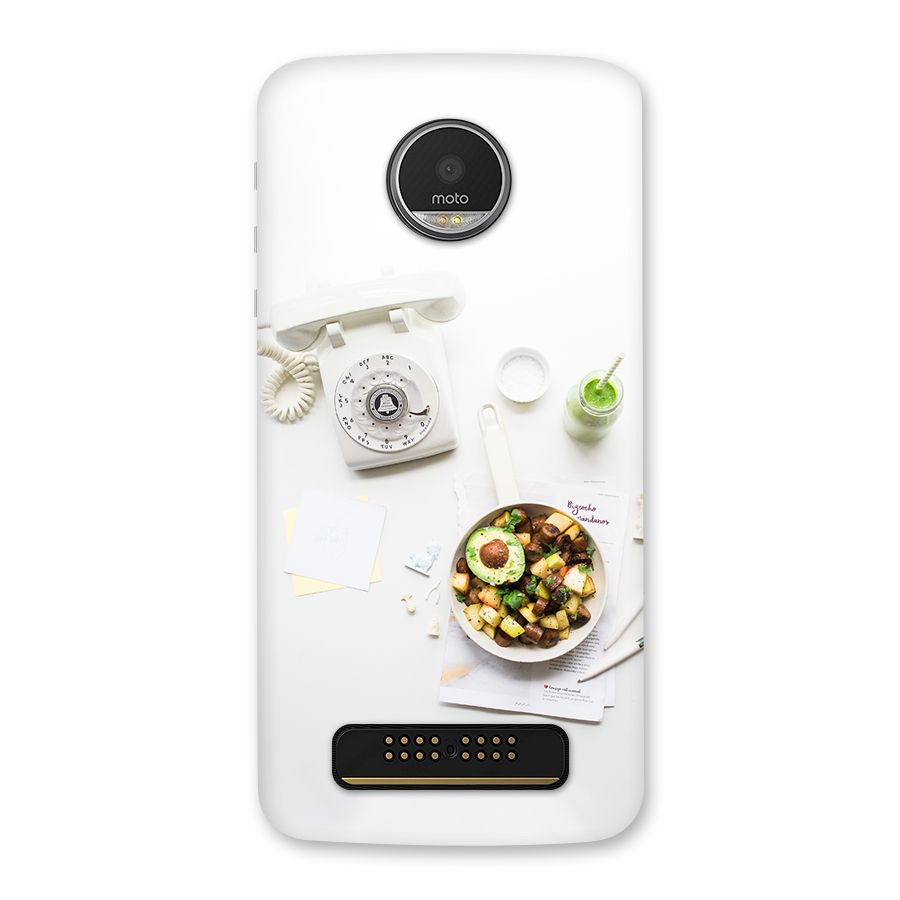Morning Breakfast Back Case for Moto Z Play