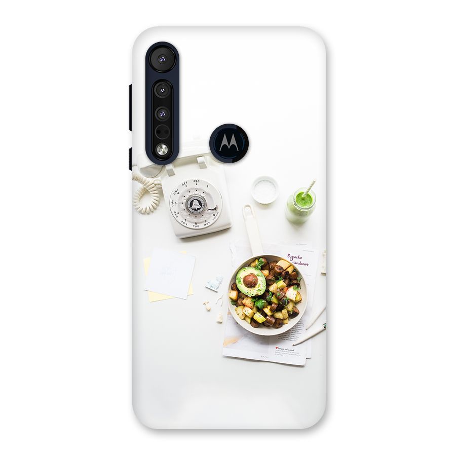 Morning Breakfast Back Case for Motorola One Macro