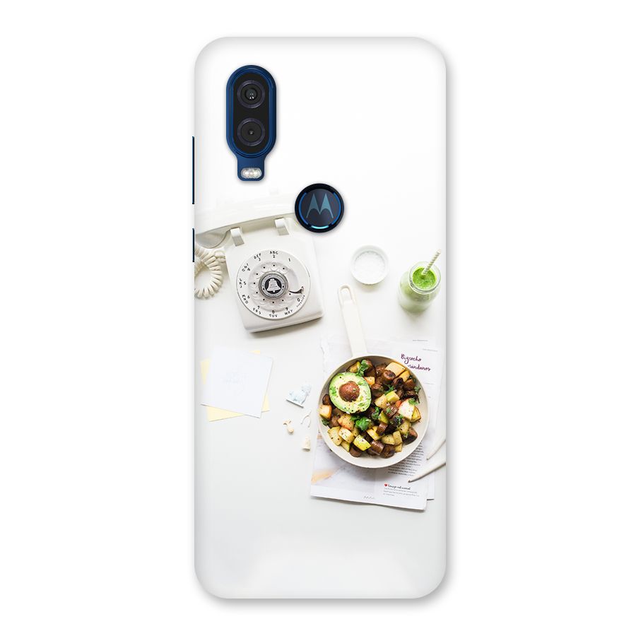 Morning Breakfast Back Case for Motorola One Vision