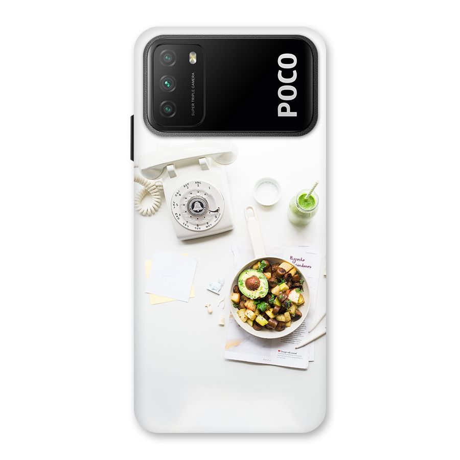 Morning Breakfast Back Case for Poco M3