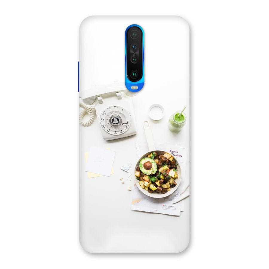 Morning Breakfast Back Case for Poco X2