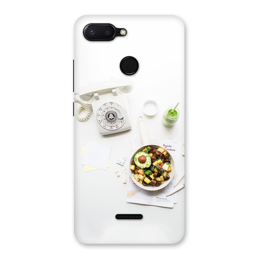 Morning Breakfast Back Case for Redmi 6