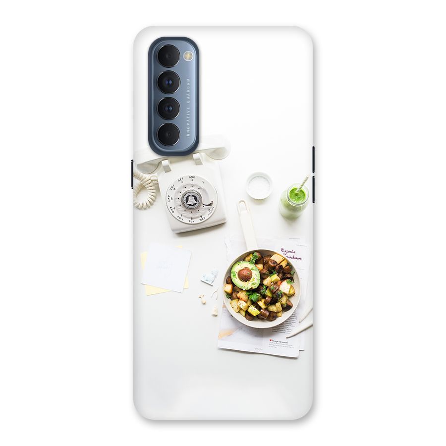 Morning Breakfast Back Case for Reno4 Pro