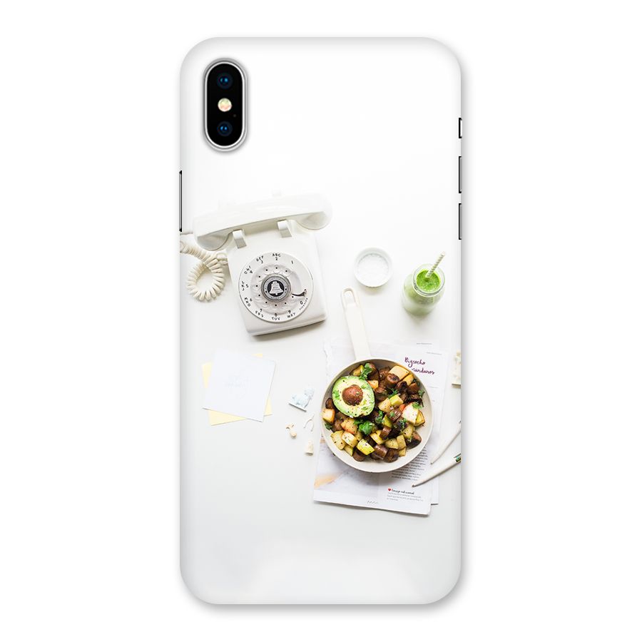 Morning Breakfast Back Case for iPhone XS