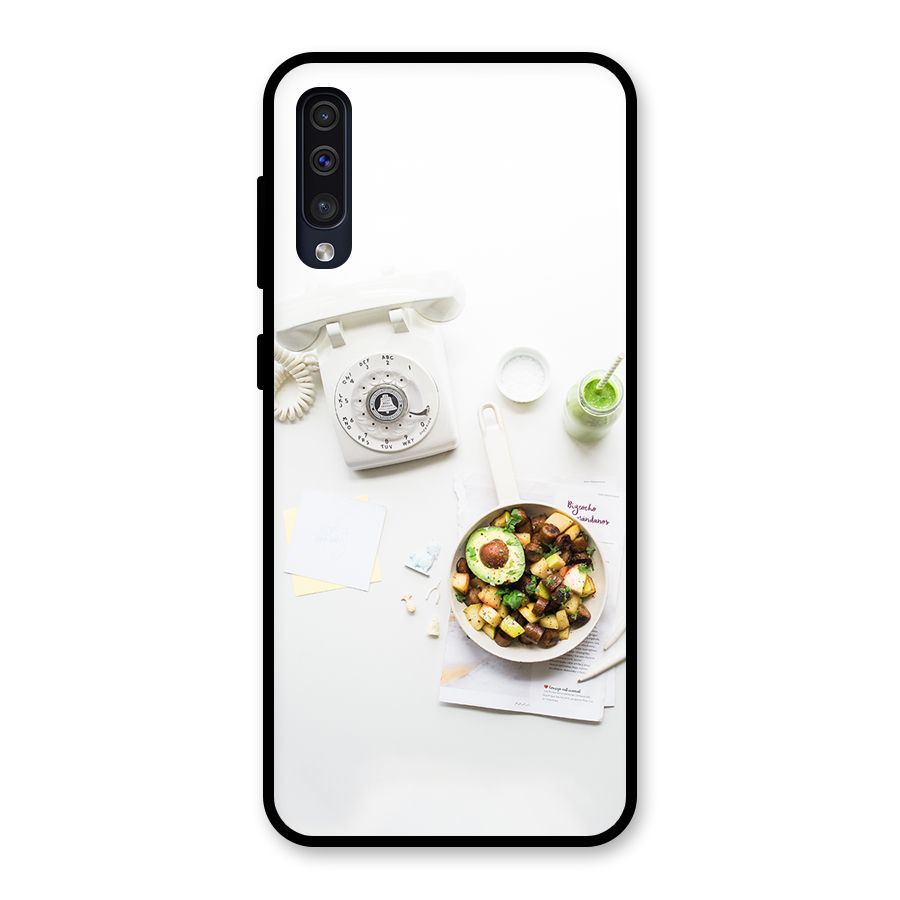Morning Breakfast Glass Back Case for Galaxy A30s