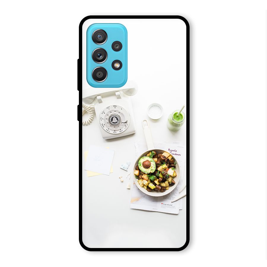 Morning Breakfast Glass Back Case for Galaxy A52s 5G