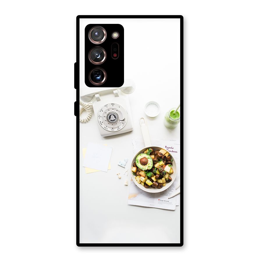 Morning Breakfast Glass Back Case for Galaxy Note 20 Ultra