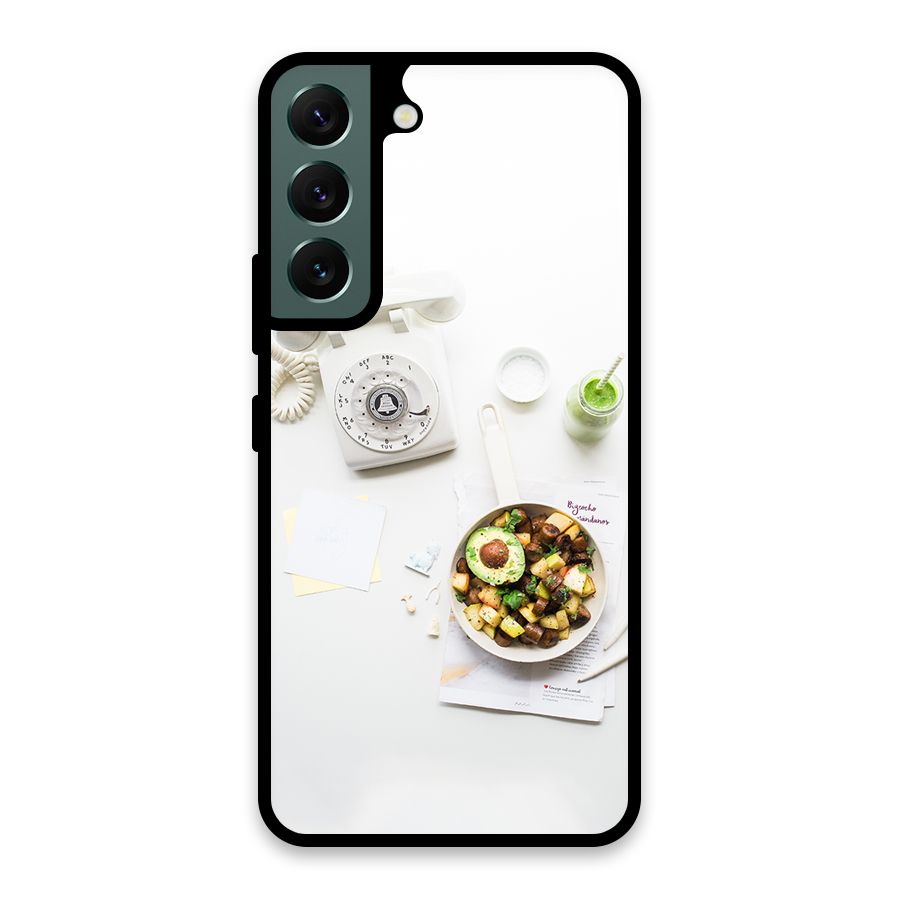 Morning Breakfast Glass Back Case for Galaxy S22 5G