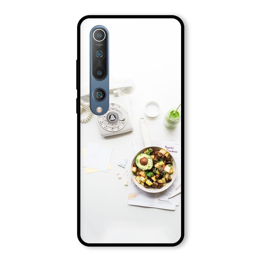 Morning Breakfast Glass Back Case for Mi 10