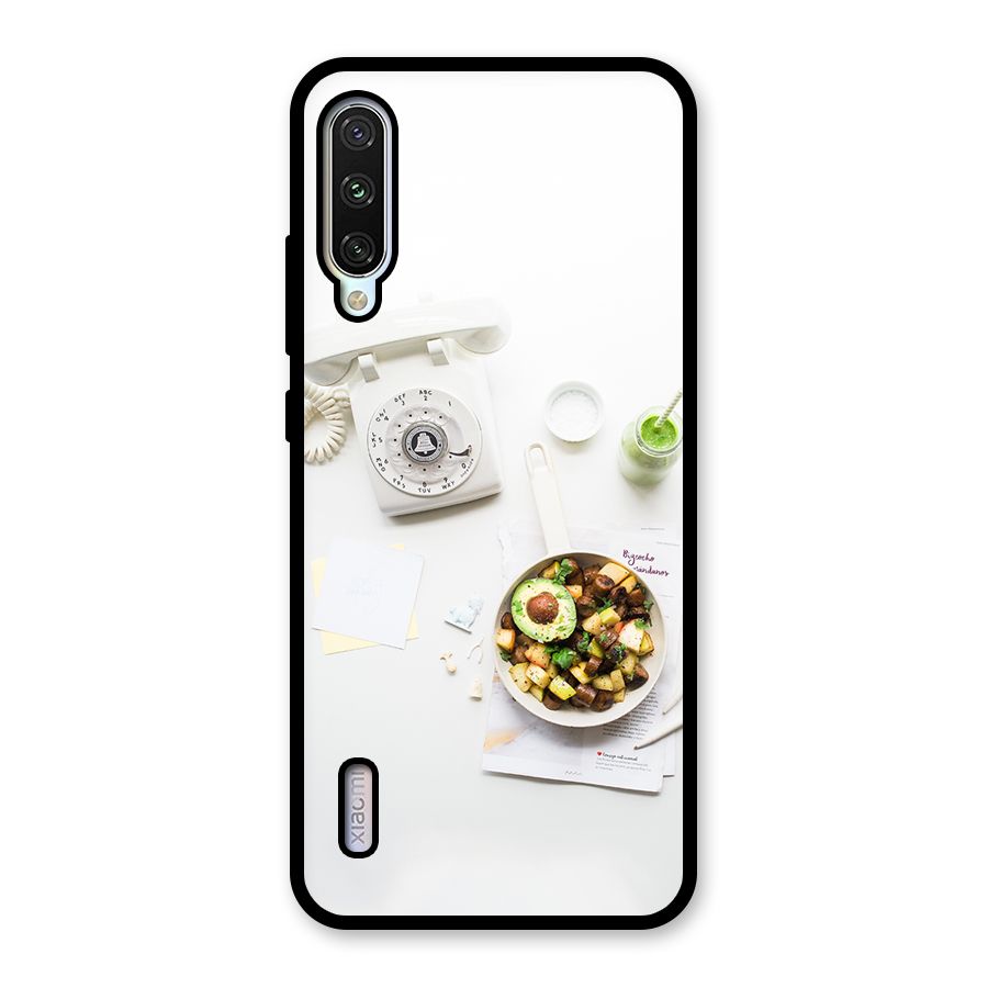 Morning Breakfast Glass Back Case for Mi A3