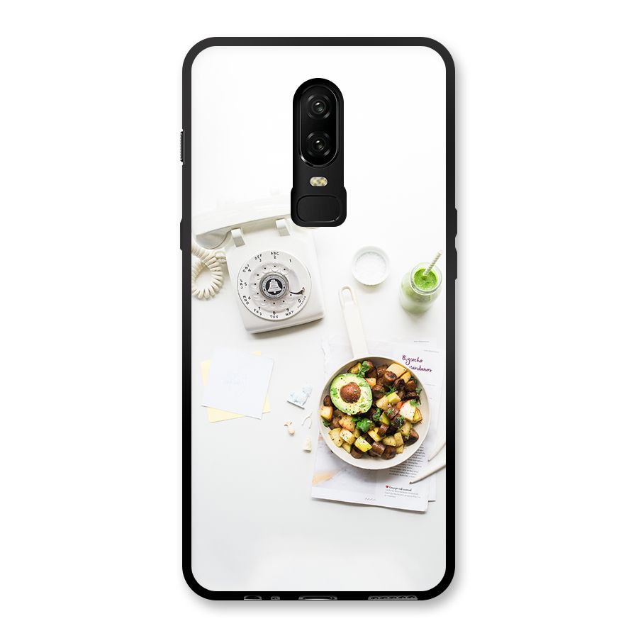 Morning Breakfast Glass Back Case for OnePlus 6