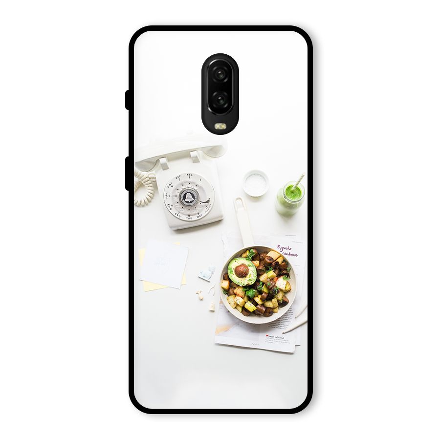 Morning Breakfast Glass Back Case for OnePlus 6T