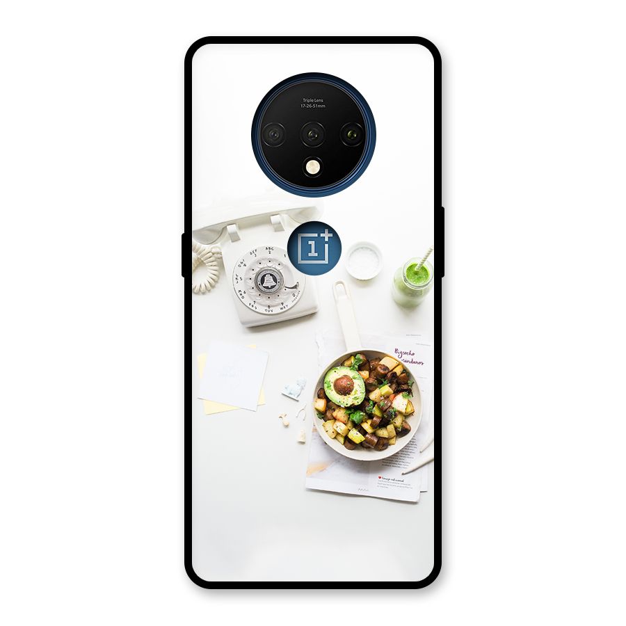 Morning Breakfast Glass Back Case for OnePlus 7T