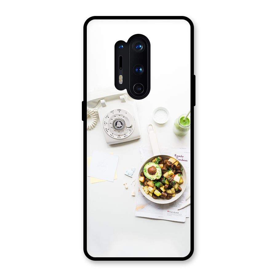 Morning Breakfast Glass Back Case for OnePlus 8 Pro