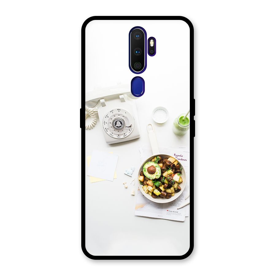 Morning Breakfast Glass Back Case for Oppo A9 (2020)