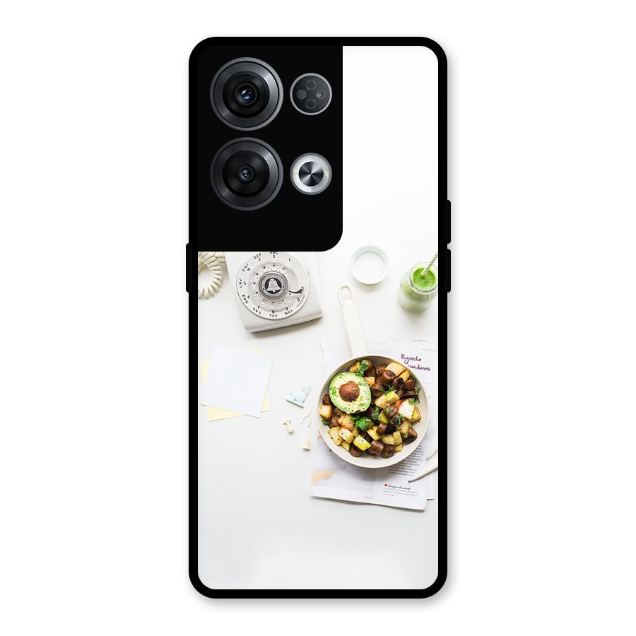 Morning Breakfast Glass Back Case for Oppo Reno8 Pro 5G