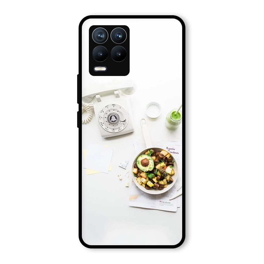Morning Breakfast Glass Back Case for Realme 8 Pro