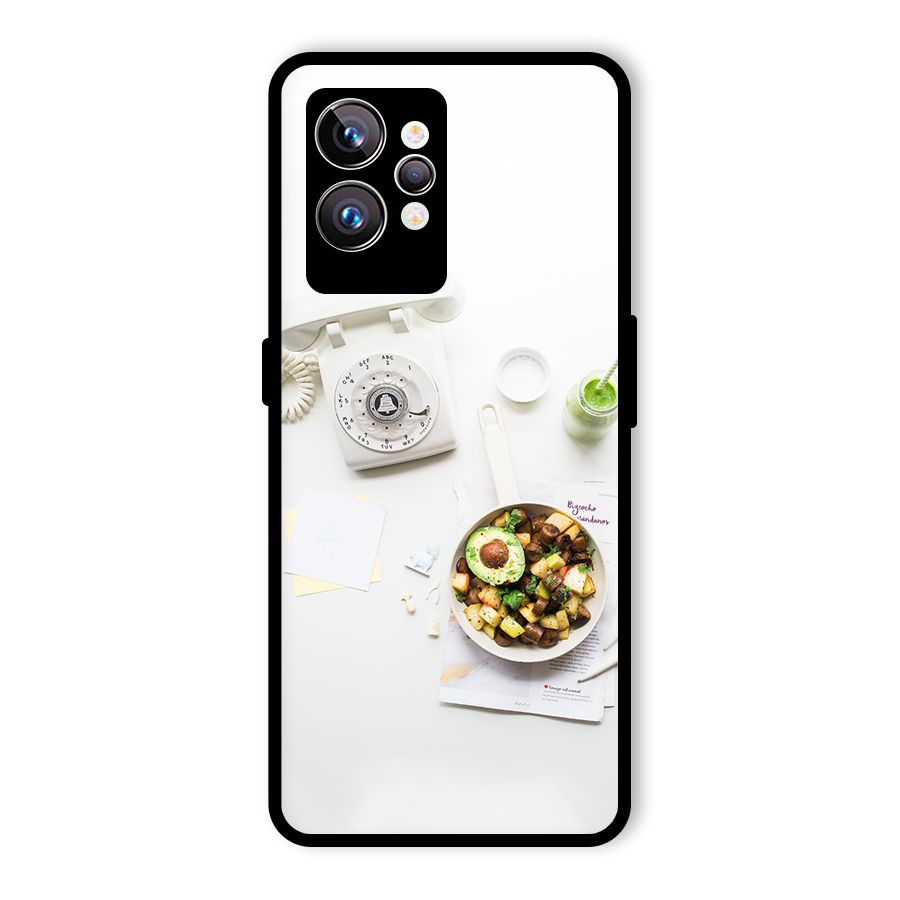 Morning Breakfast Glass Back Case for Realme GT2 Pro