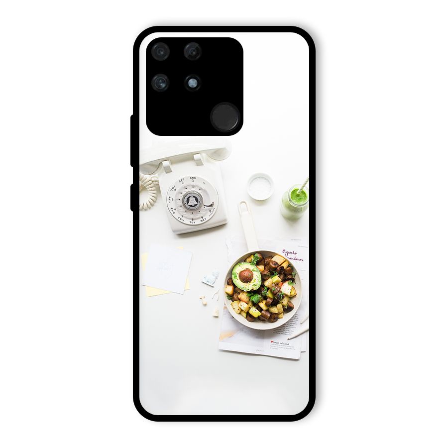 Morning Breakfast Glass Back Case for Realme Narzo 50A