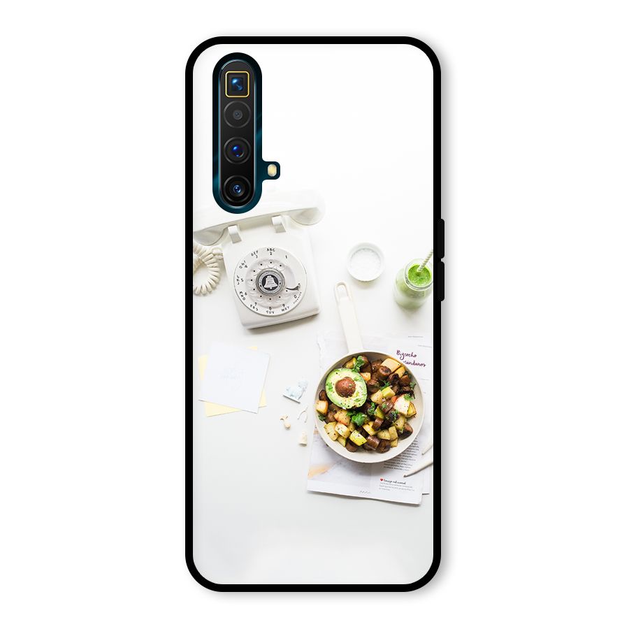 Morning Breakfast Glass Back Case for Realme X3 SuperZoom