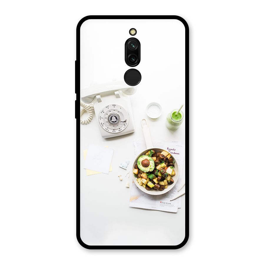 Morning Breakfast Glass Back Case for Redmi 8