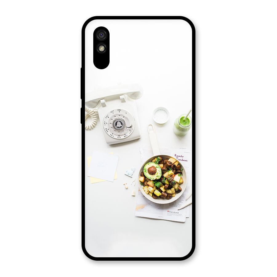 Morning Breakfast Glass Back Case for Redmi 9A
