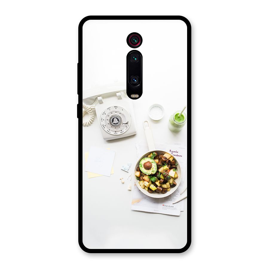 Morning Breakfast Glass Back Case for Redmi K20
