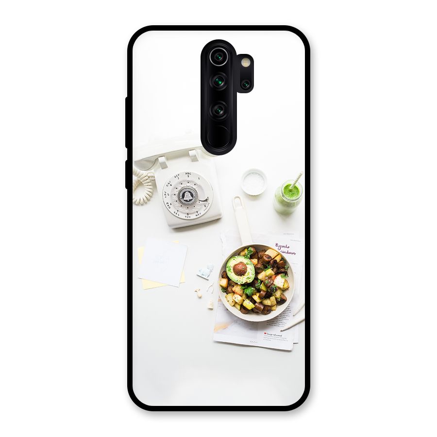 Morning Breakfast Glass Back Case for Redmi Note 8 Pro