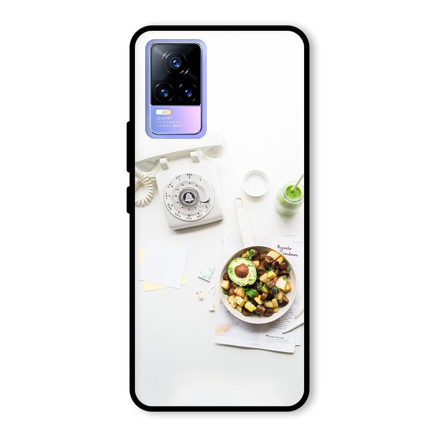 Morning Breakfast Glass Back Case for Vivo Y73
