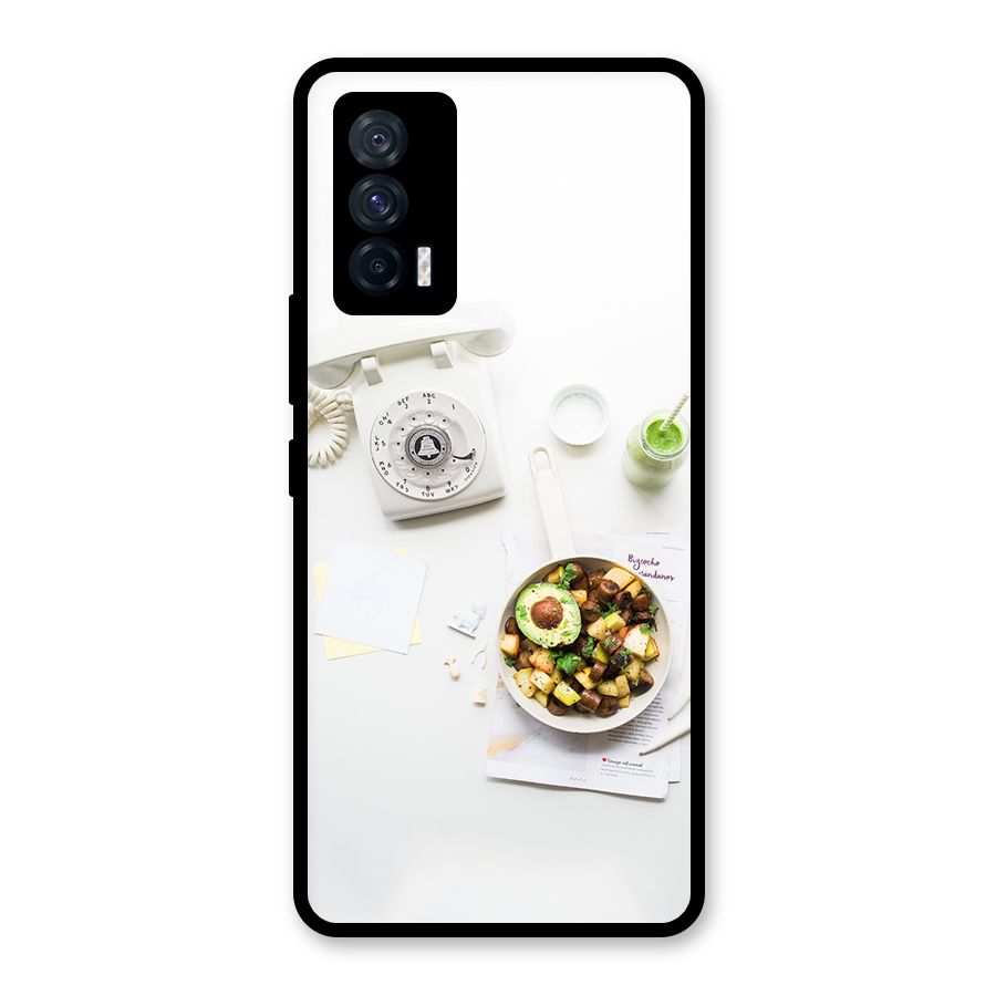 Morning Breakfast Glass Back Case for Vivo iQOO 7 5G