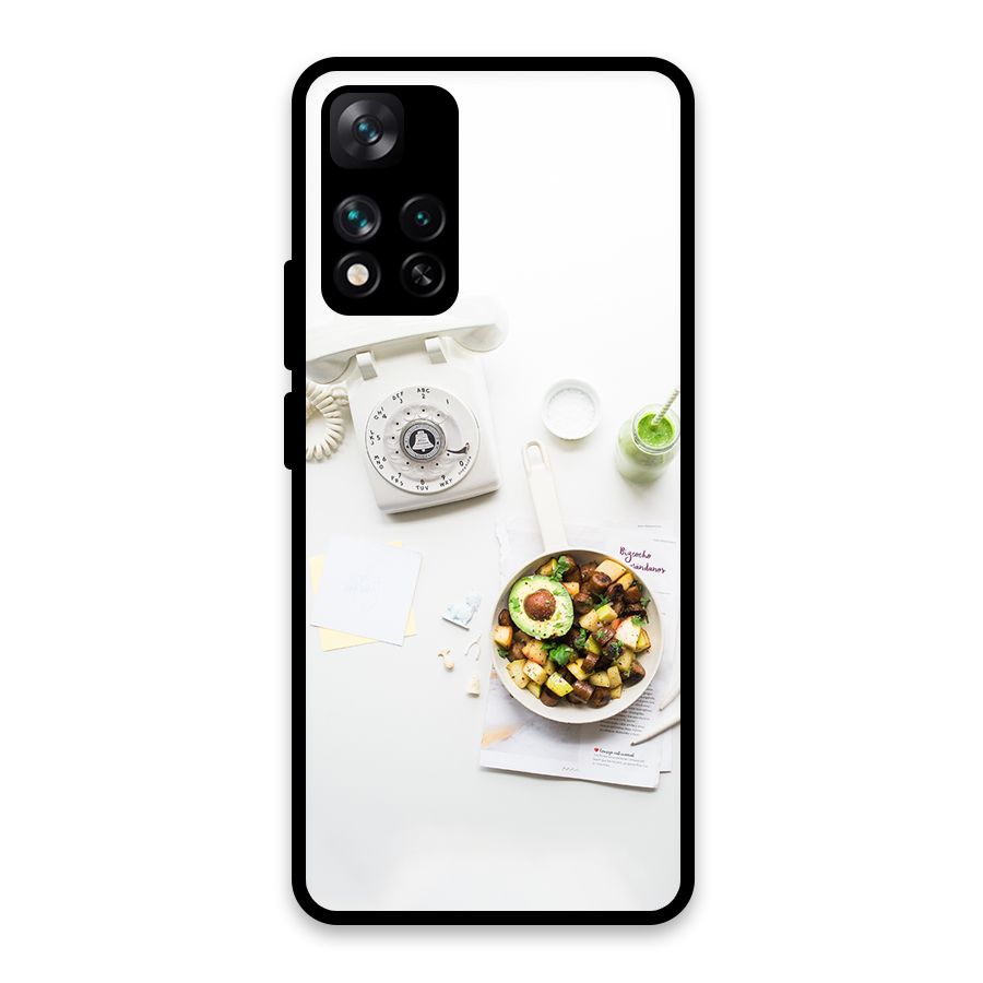 Morning Breakfast Glass Back Case for Xiaomi 11i HyperCharge 5G