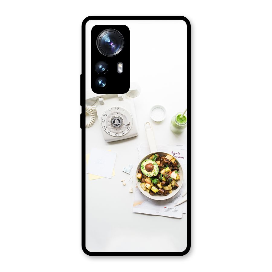 Morning Breakfast Glass Back Case for Xiaomi 12 Pro